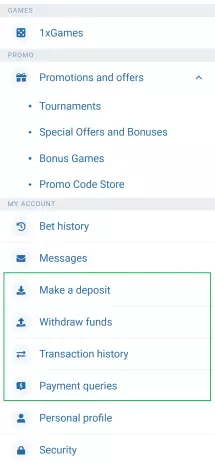 1xBet app screenshot 3